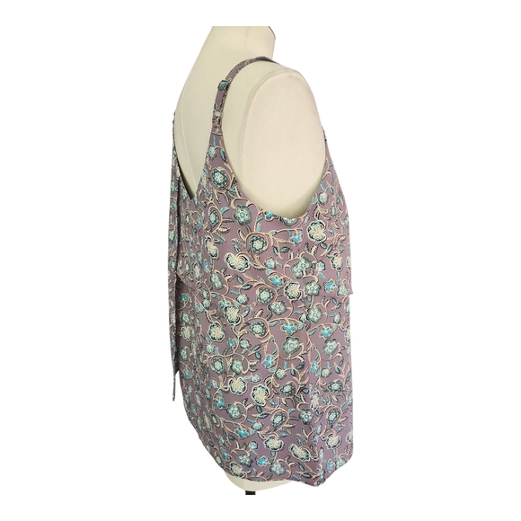 NWT Cabi Floral V-Neck Sleeveless Blouse Size Small 100% Polyester - Picture 3 of 10